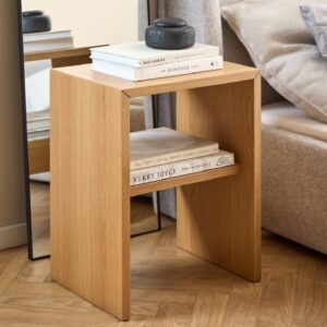 Assago Wooden Side Table In Oak