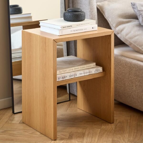 Assago Wooden Side Table In Oak