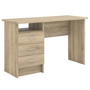 Frosk Wooden Laptop Desk With 3 Drawers In Oak